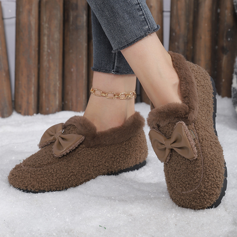 Women Winter Warm Shoes Plush  - Insole Memory Foam 评论和价格