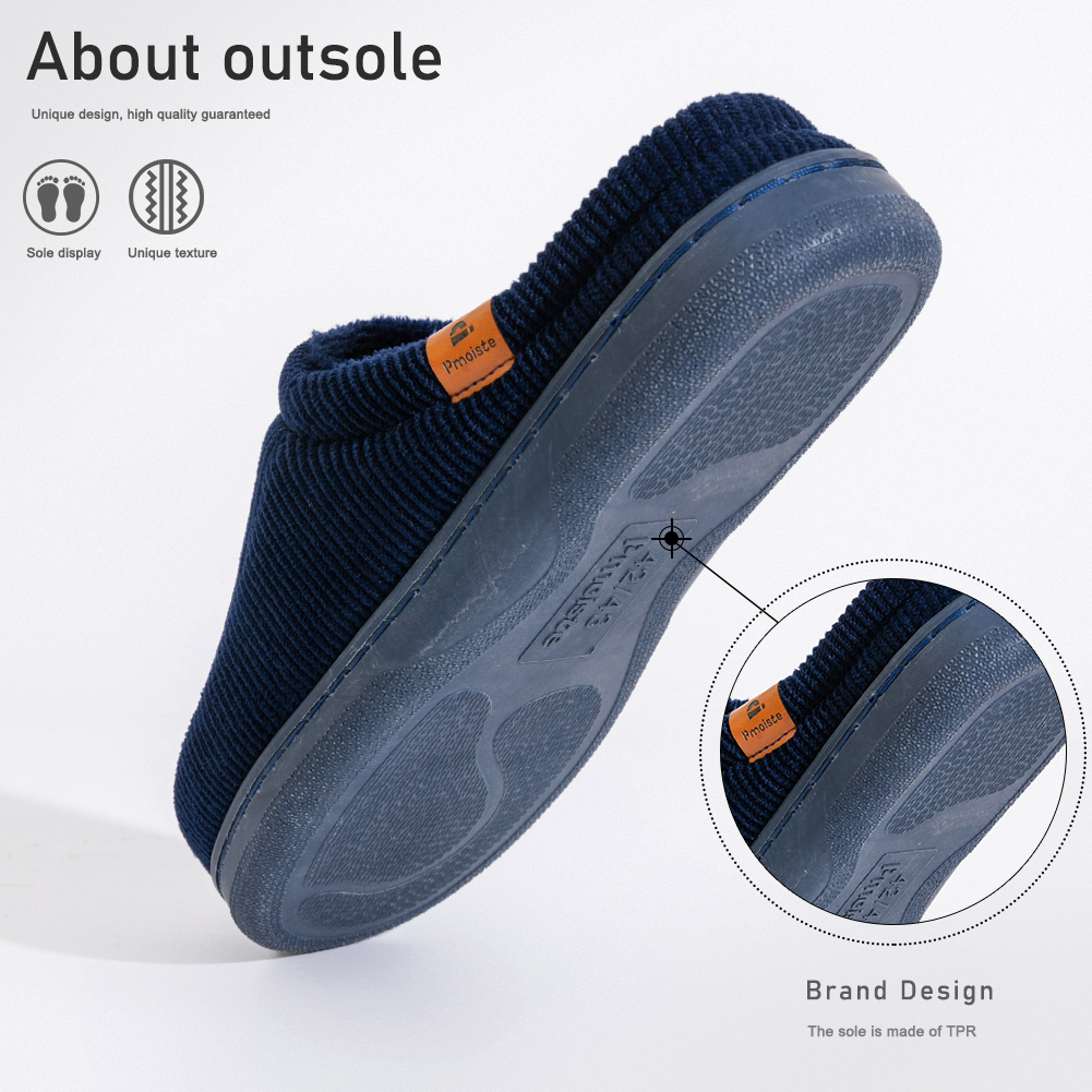Winter men's slippers TPR sole - Insole Memory Foam 评论和价格