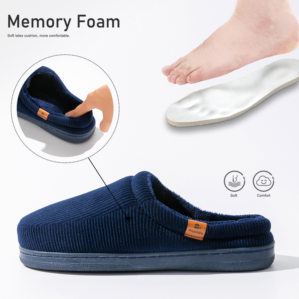 Winter men's slippers TPR sole - Insole Memory Foam 评论和价格