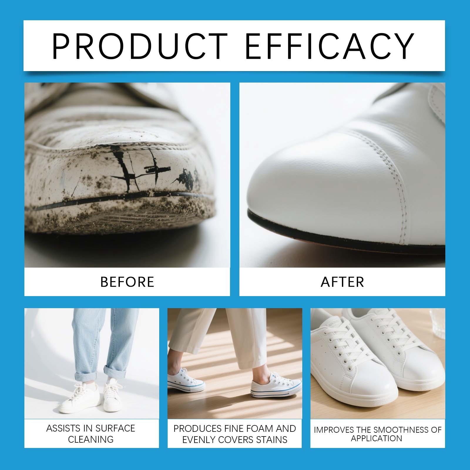 White Shoe Cleaner Cream Sneak - Sneaker Protector Spray 评论和价格
