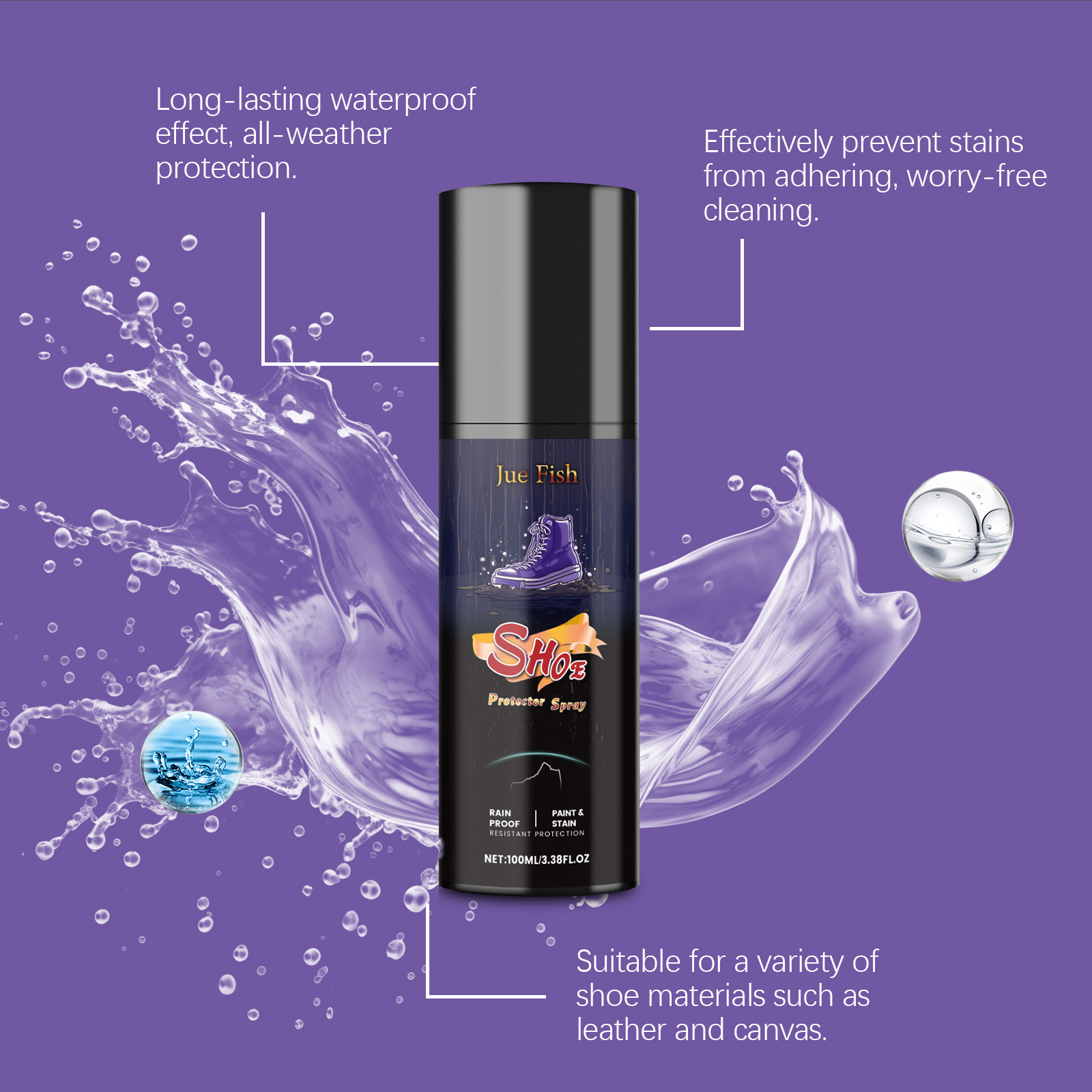 100ml Shoe Waterproof Spray Na - Sneaker Protector Spray 评论和价格